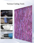 TOEPODO Pearl Cast Acrylic Sheets Pearlescent Glitter Acrylic Sheet 1/8 - Image 5