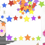 Coopay Star Foam Stickers Self-Adhesive Star Stickers Assorted Colors - Image 7