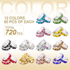 TINKRSTUFF 720 pcs 8mm Spacer Beads - Image 2