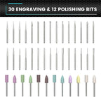 AM ARROWMAX Electric Mini Engraving Pen, HollowCup Motor, 42 Bits - Image 6