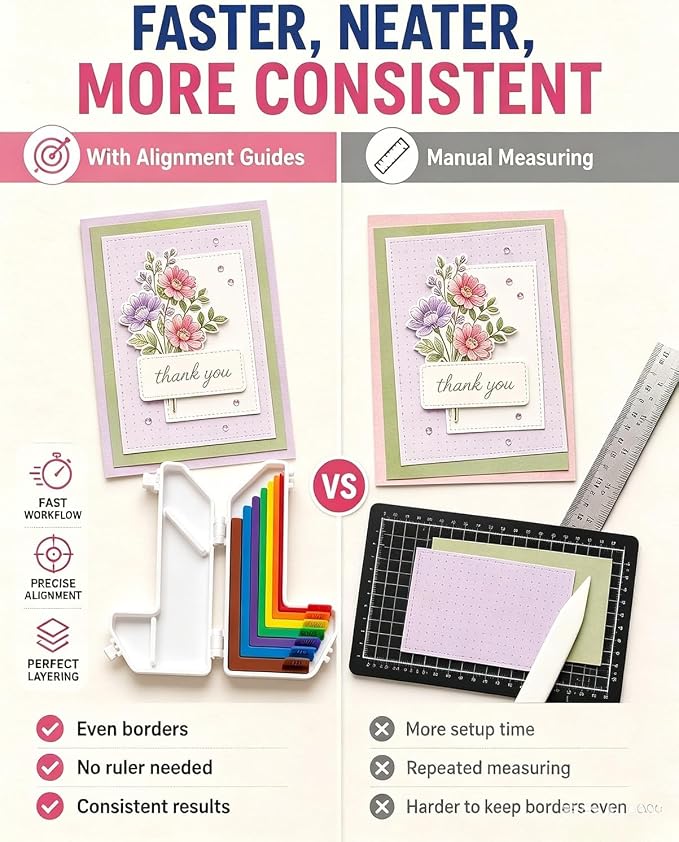 7pcs Paper Crafting Alignment Guides - Image 2