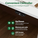Agilestic Electric Standing Desk, 71 x 31.5 Inches Height Adjustable Desk - Image 8