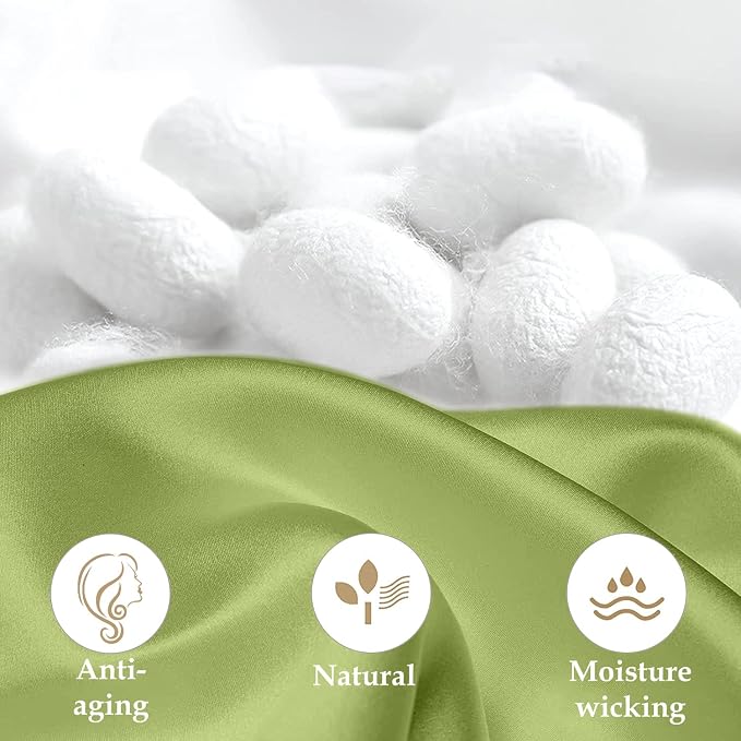 INSSL Silk Pillowcase for Women, Mulberry Silk Pillowcase for Hair ad Skin and - Image 4