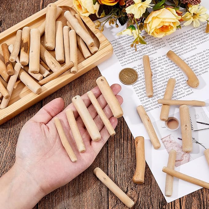 SUPERFINDINGS 300g Natural Driftwood Pieces DIY Dried Wood Sticks Unfinished - Image 3