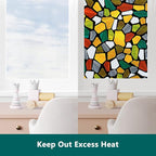 Volcanics Decorative Stained Glass Window Privacy Film - Image 5