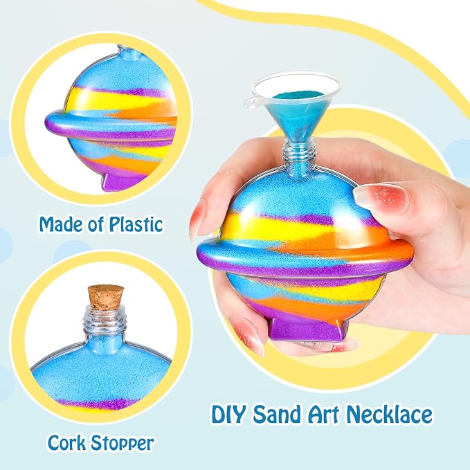 Tanlade 50 Pcs Plastic Sand Art Bottles - Image 3