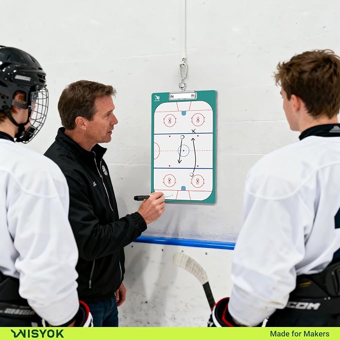 WISYOK Hockey Clipboard for Coaches, Dry Erase | - Image 7