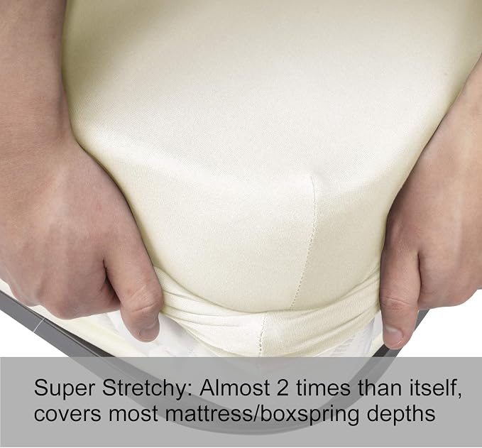 Soft Stretch Twin Fitted Sheet Only - Image 4