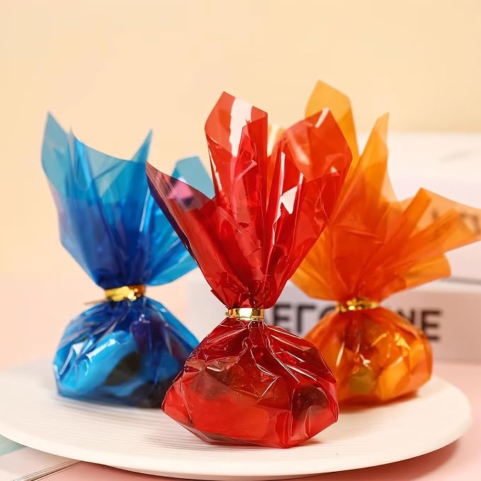 CdbC Colored Cellophane Sheets Colored Cellophane Transparent Gift Packaging 120 - Image 6