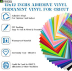 VINYL FROG Permanent Adhesive Vinyl Bundle 70 Pack Adhesive Vinyl Sheets - Image 3
