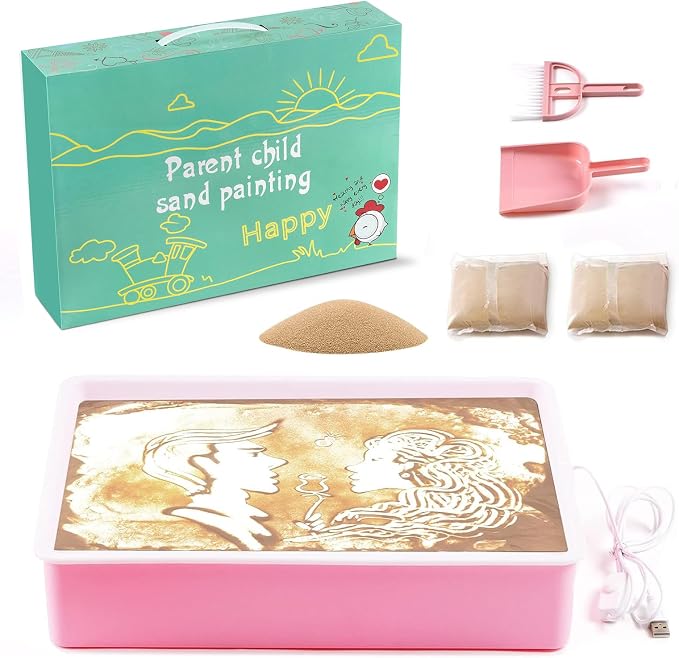 Odoorgames Sand Painting Light Box, Sensory Light Table - Image 2