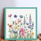 KYOQFVN Flower Stamped Cross Stitch Kits - Image 5