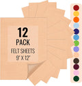 IONTACH 9" X 12" Felt Fabric Sheets 1.6mm Thick | Soft Felt by IONTACH