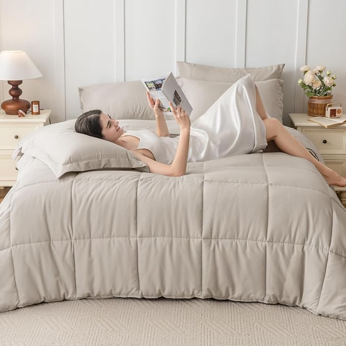 JOLLYVOGUE Full Comforter Set, Ultra-Soft Bed in a Bag Full Size 7 Pieces - Image 7