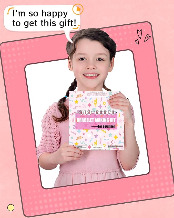 Mio Angle Bracelet Making Kit for Beginner 5000Pcs Preppy Polymer Friendship - Image 5