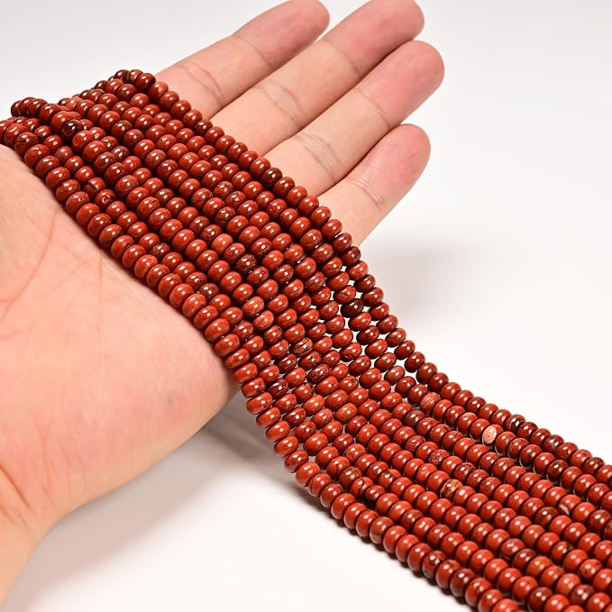 ICAI 4x6mm Natural Rondelle Beads – Loose Gemstone Spacers - Image 2