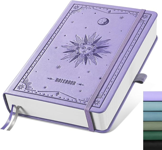 EMSHOI Blank Journal Notebook, 320 Pages, A5 Size | Leather Hardcover, 100 GSM by EMSHOI