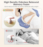 Pregnancy Pillows for Sleeping, Memory Foam Maternity Pillow Support for Back - Image 6