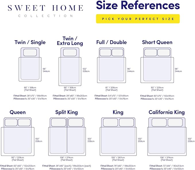 Twin XL Size Sheet Set with Built-in Sheet Straps - Image 7