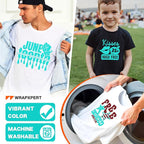 WRAPXPERT HTV Heat Transfer Vinyl Roll-12 x35ft Bright Teal Iron On Vinyl - Image 4