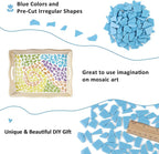 Youway Style Blue Glass Mosaic Tiles - Image 5
