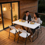 4FT Folding Table Adjustable Height Table - Image 2