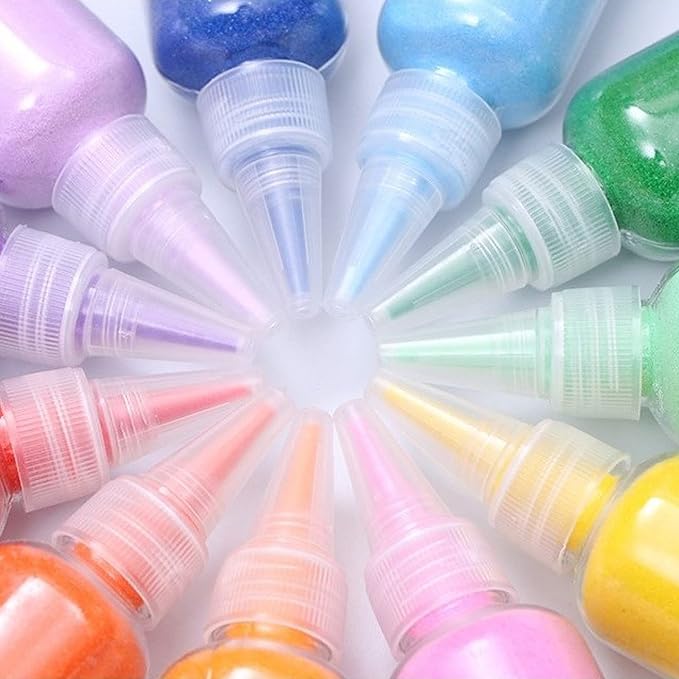 Niurewan 38 PCS Sand Art, 1.25oz Colored Sand Art Bottles, Sand Arts and Crafts - Image 7