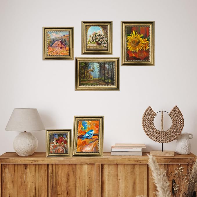 4x6 Picture Frames Set of 4- Rustic Retro Photo Frame - Image 3