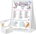 What's Your Kitten Name Game Cards, Birthday Game Supplies, 1 Kitten Name Game by QZCYU
