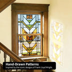 Faux Stained Glass Effect Transparent Window Film, Decorative Window Cling - Image 6