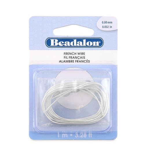 Beadalon French Wire, 0.80 mm / .032 in, 1 Meter by Beadalon
