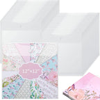 Henoyso 48 Pcs 12 x 12 Scrapbook Paper Storage Organizer Top Loading Plastic by Henoyso