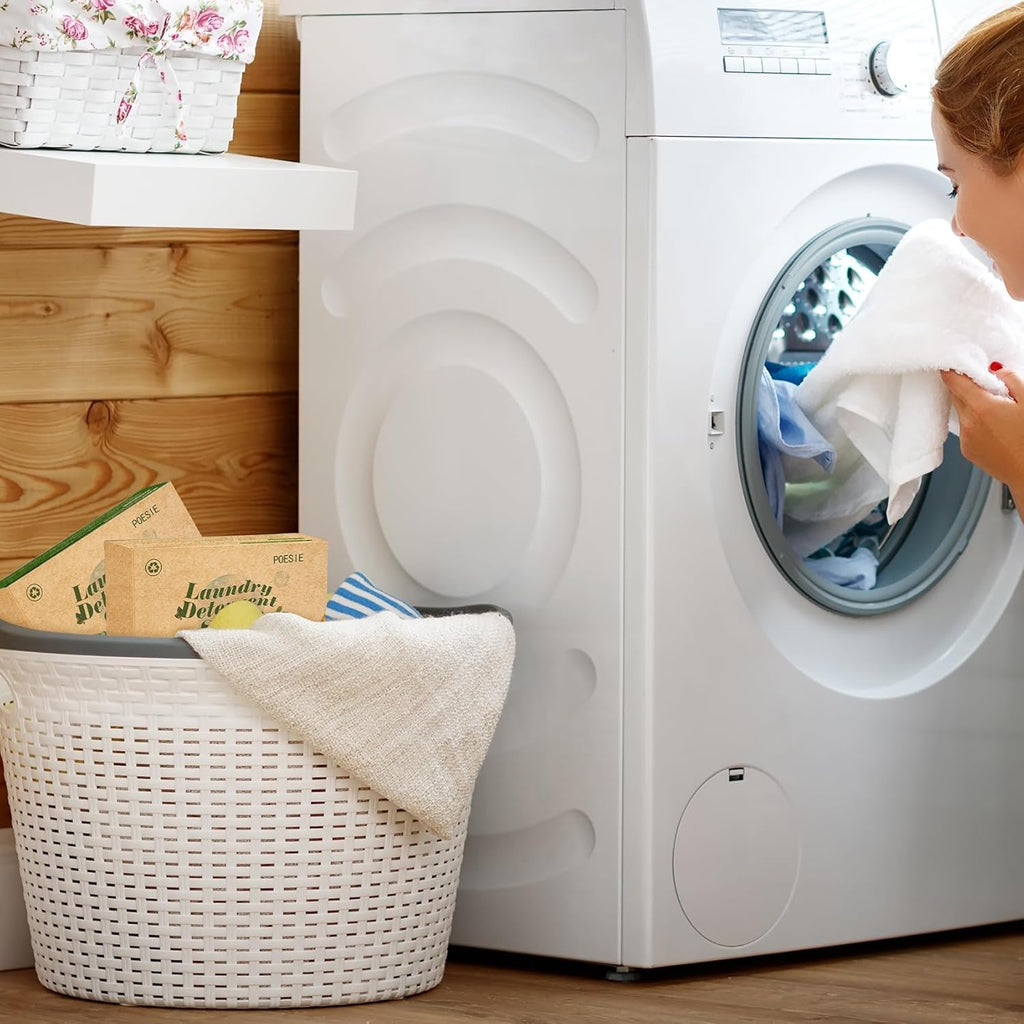 Poesie Laundry Detergent Sheets 3 Pack 480 Count 240 Loads Laundry Detergent for Travel Home Save Space Portable Laundry Strips Hypoallergenic Concentrated Soap Sheets Washing HE Fragrance Free