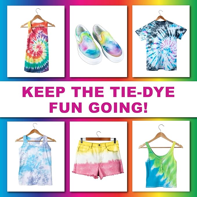 Tulip One-Step Tie-Dye Color Spectrum Tub, 24 Bottles, Rainbow Colors, - Image 6