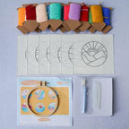 Avtytsda 6PCS Punch Needle Coaster Kit, Easy Punch Needle DIY Embroidery Set - Image 5