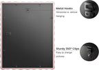 11x14 Picture Frame with Mat for 8x10, Wavy Edge Wooden Real Glass Photo Frame - Image 4