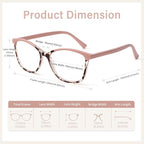 Madison Avenue TR90 Blue Light Blocking Glasses Anti Eyestrain UV Glare Blue - Image 5