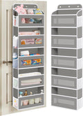 Over The Door Organizer, 5 Shelves Closet Door Hanging Organizer with 10 Mesh Pockets, Nursery Closet Organizer, Baby Essentials, Dorm Room Essentials for Girls