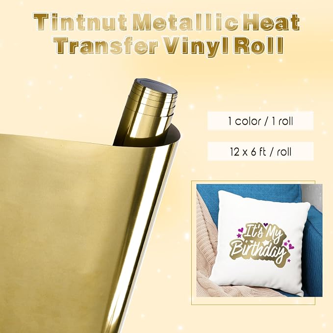 Tintnut Dark Brown Holographic HTV Vinyl Roll, easy cut & weed, stretch washable - Image 2