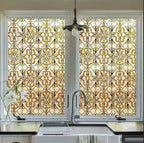OHTMERU 3D Stained Glass Window Privacy Film, Heat Control UV Blocking Static by OHTMERU