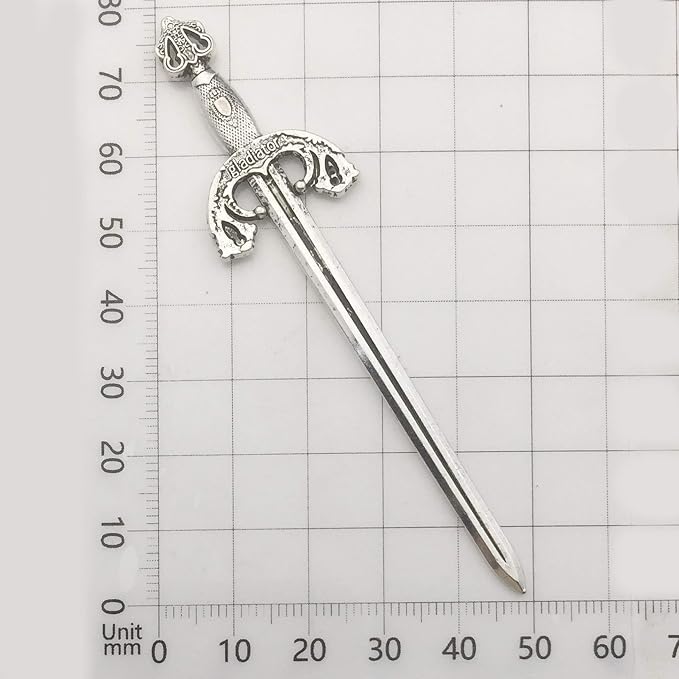 12pcs Craft Supplies Antique Silver Swords Knife Bookmark Charms Pendants - Image 6
