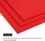 MECCANIXITY EVA Foam Sheets Red 9.8 Inch x 9.8 Inch 7mm Thick Crafts Foam Sheets - Image 4