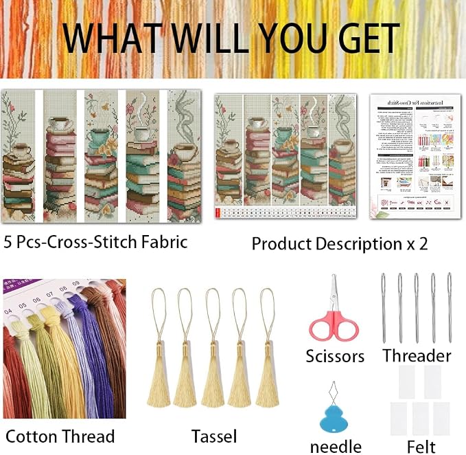 VIGEGU 5 Pack Cross Stitch Kits - Image 2