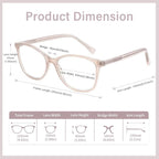 Madison Avenue TR90 Blue Light Blocking Glasses Anti Eyestrain UV Glare Blue - Image 5