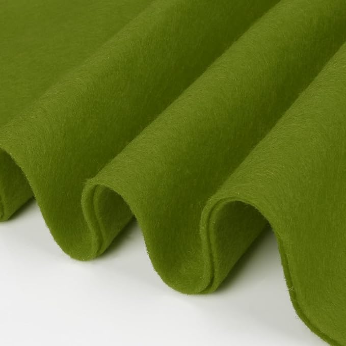 Campsite Green Fabric Sheet 36" X 36", 1.4mm Thick Large Soft Durable Flexible by MITINU