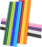 24PCS Mini Size 0.27" Dia x 8" Long Color Hot Melt Glue Sticks, All Temperature by Manarty