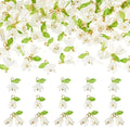 FASHEWELRY 60Pcs Pearl White Lily Flower Charms Acrylic Lily of the Valley by FASHEWELRY