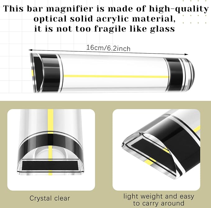 Chunful 2 Pcs Magnifying Ruler - Image 2