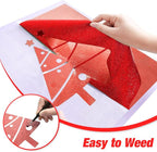 VinylRus Red Glitter HTV Heat Transfer Vinyl Roll-12 x 10ft Red Glitter HTV - Image 6
