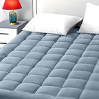 EASELAND California King Mattress Pad Pillow Top Mattress Cover Quilted Fitted by EASELAND